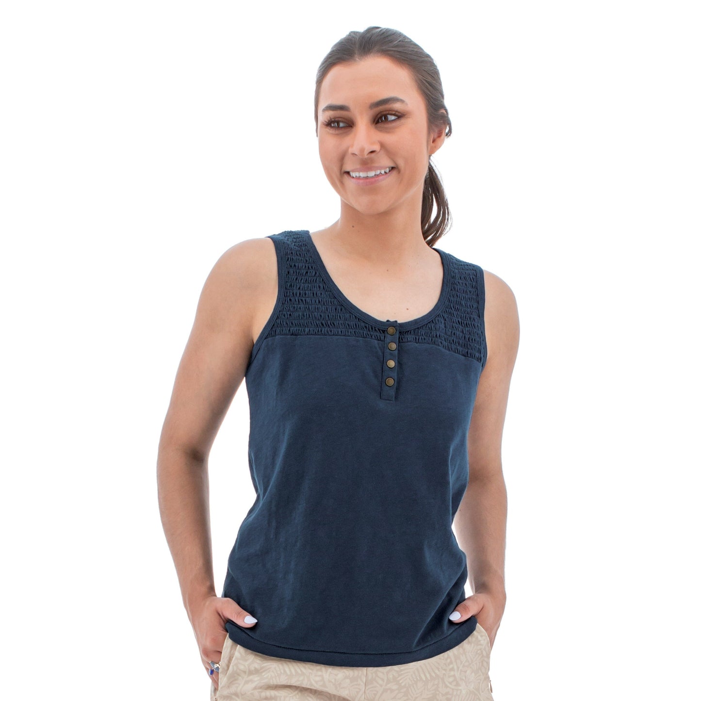 Aventura Women s Essex Smocked Tank Top