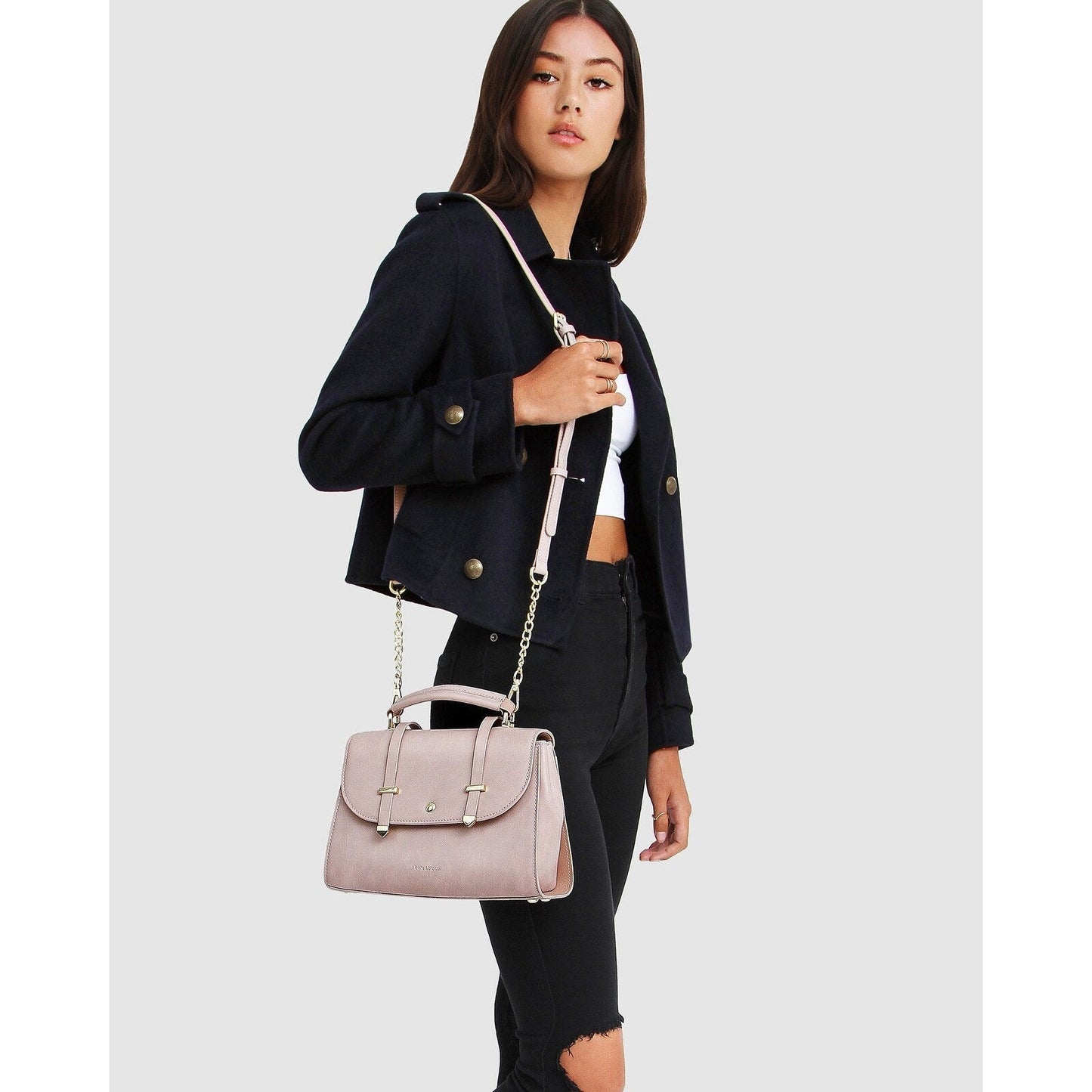 Better Off Wool Blend Military Peacoat