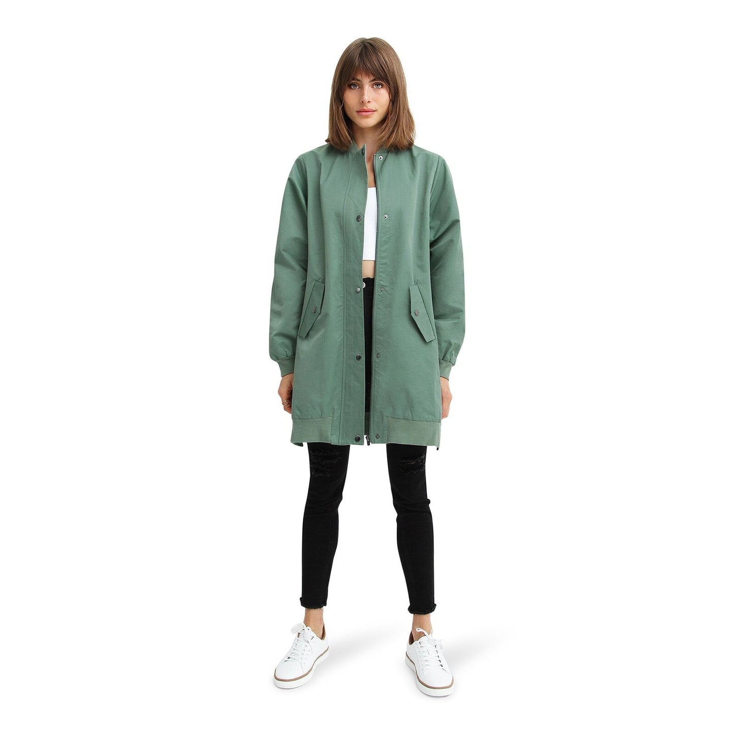 Chasing You Long Bomber Jacket