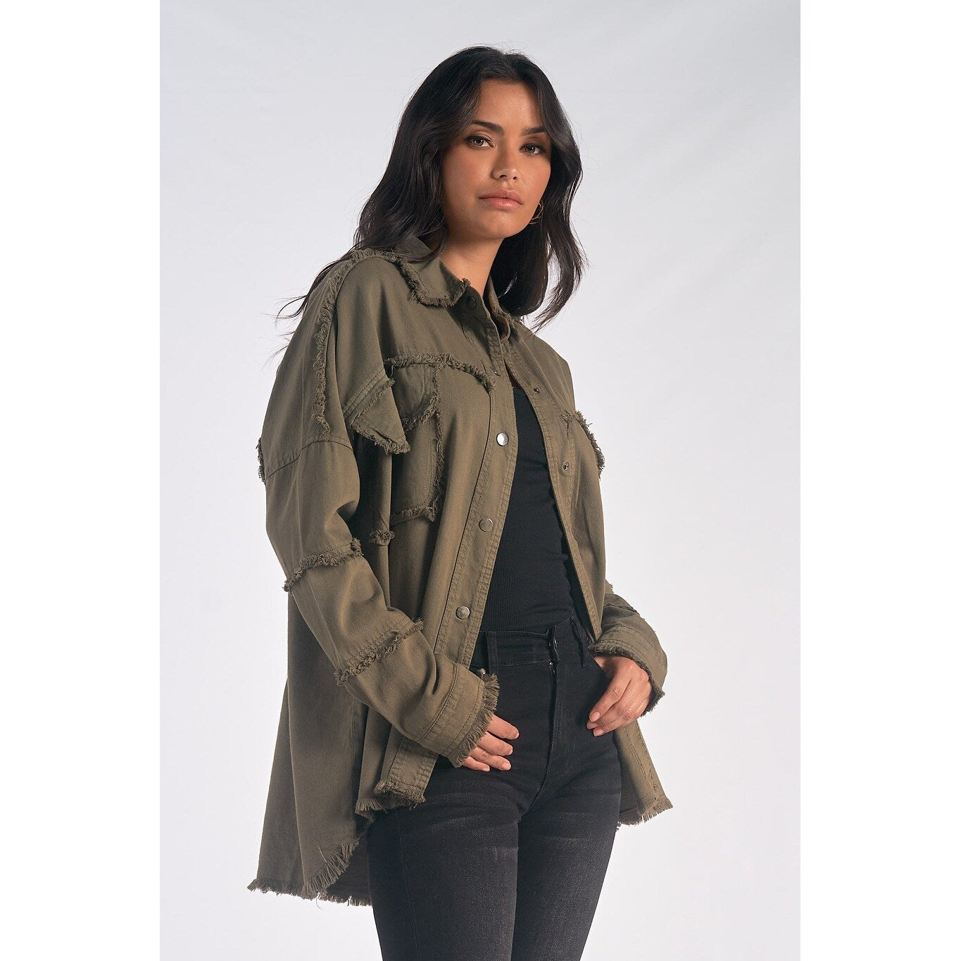 Elan Dawn Utility Style Shacket