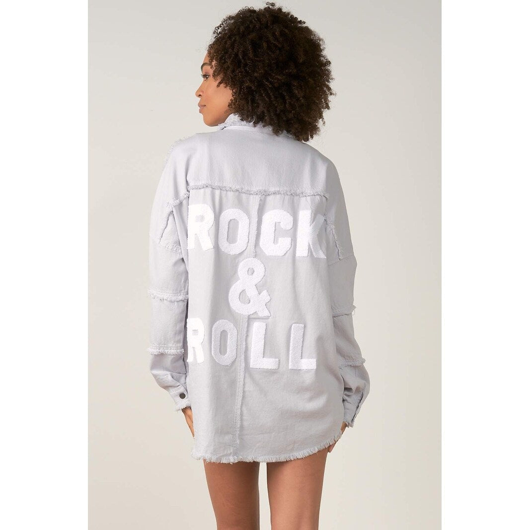 Elan Devan Rock Roll graphic Jacket