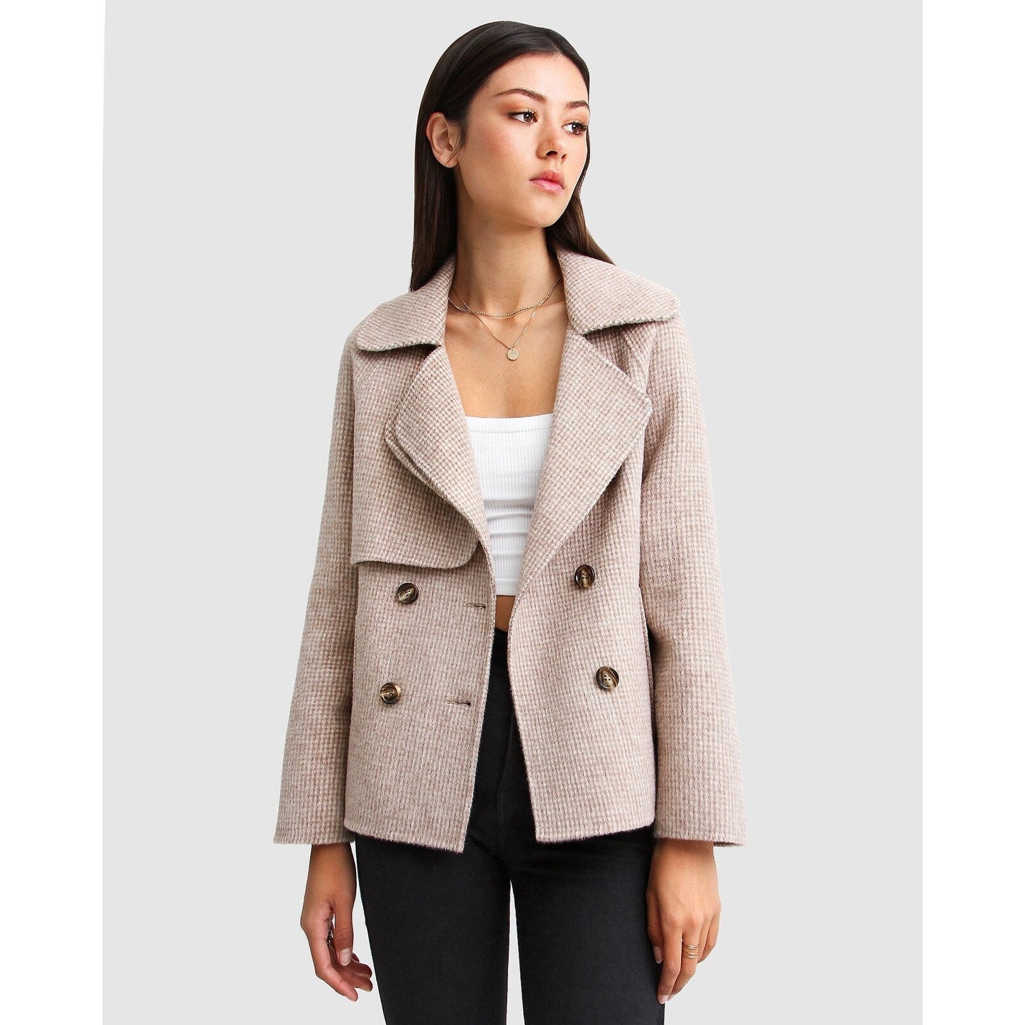 I m Yours Wool Blend Peacoat