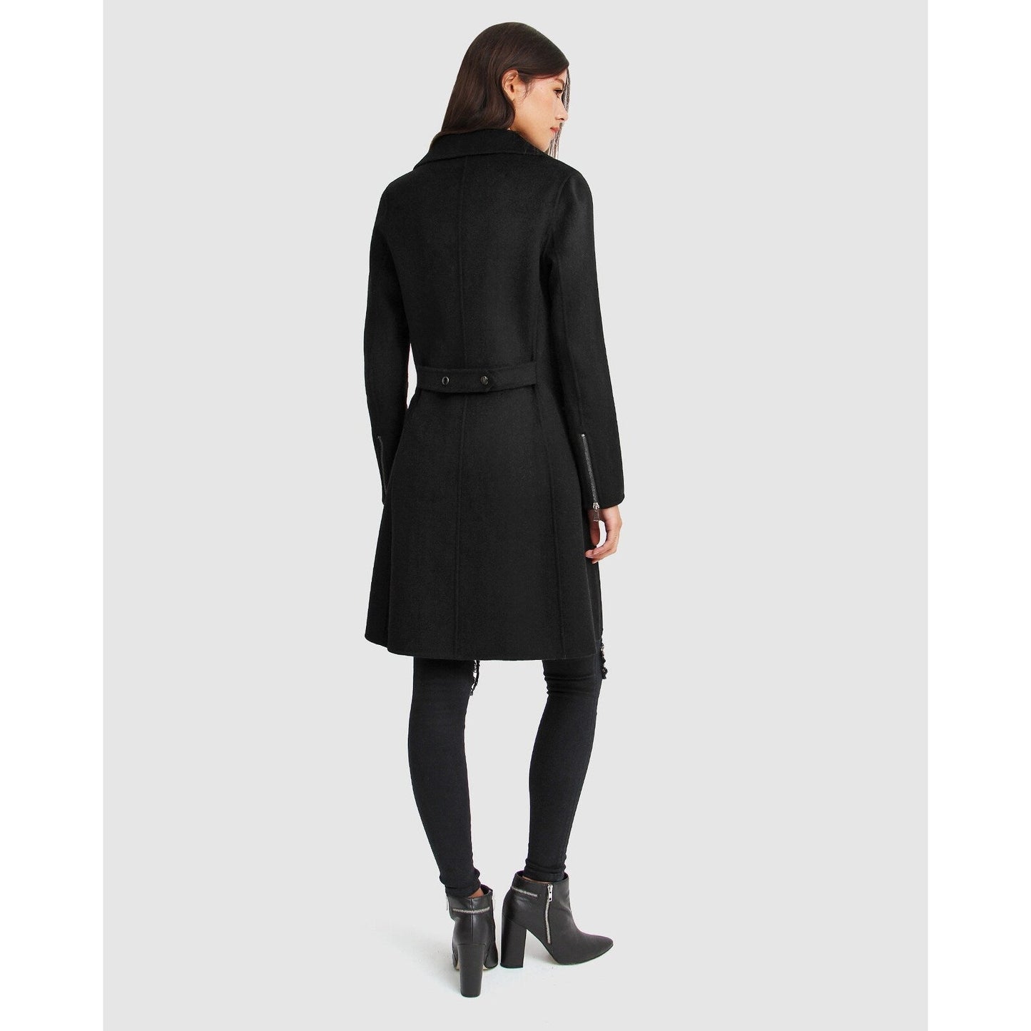 Last Chance Wool Blend Moto Coat