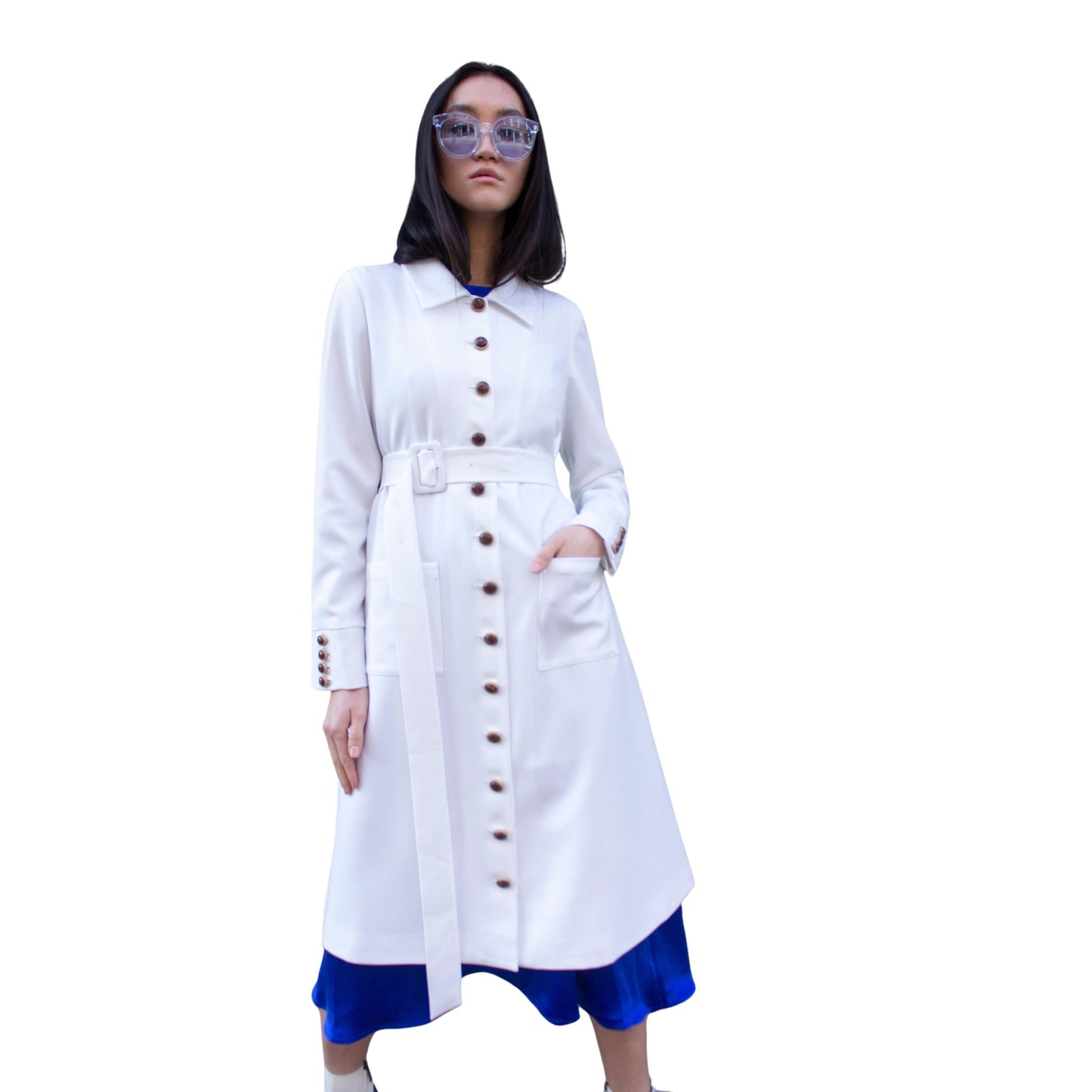 Monique White Coat