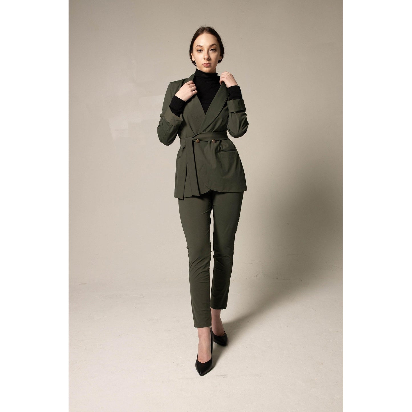 Olive Skinny Pants Women s Trousers