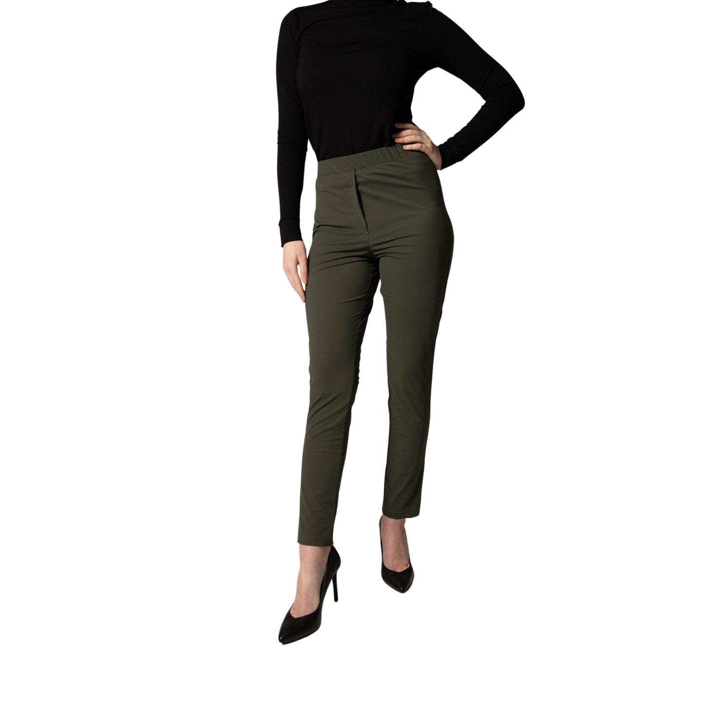 Olive Skinny Pants Women s Trousers