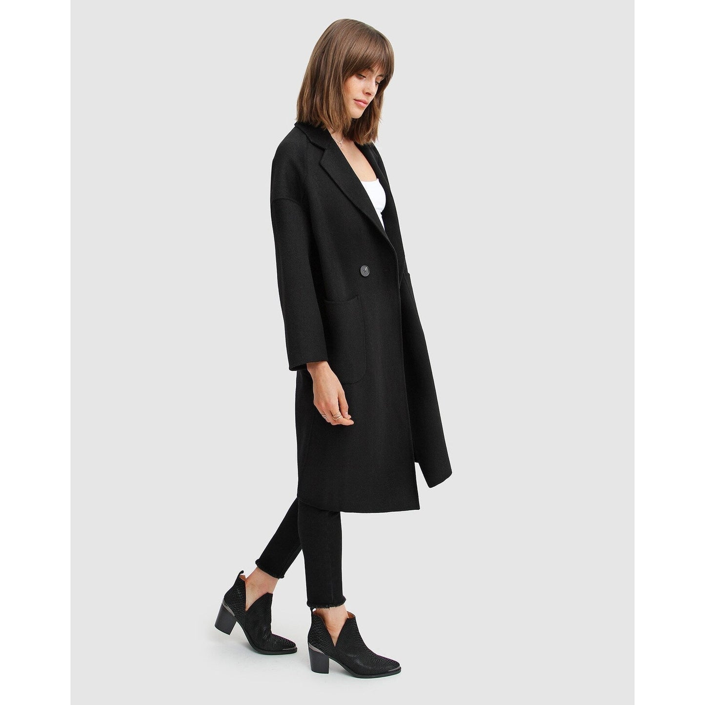 Publisher Double-Breasted Wool Blend Coat
