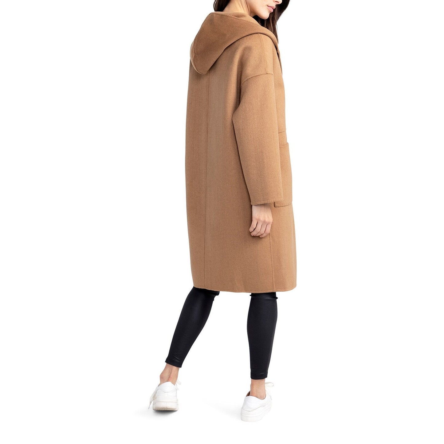Sunday Morning Wool Blend Hooded Coat