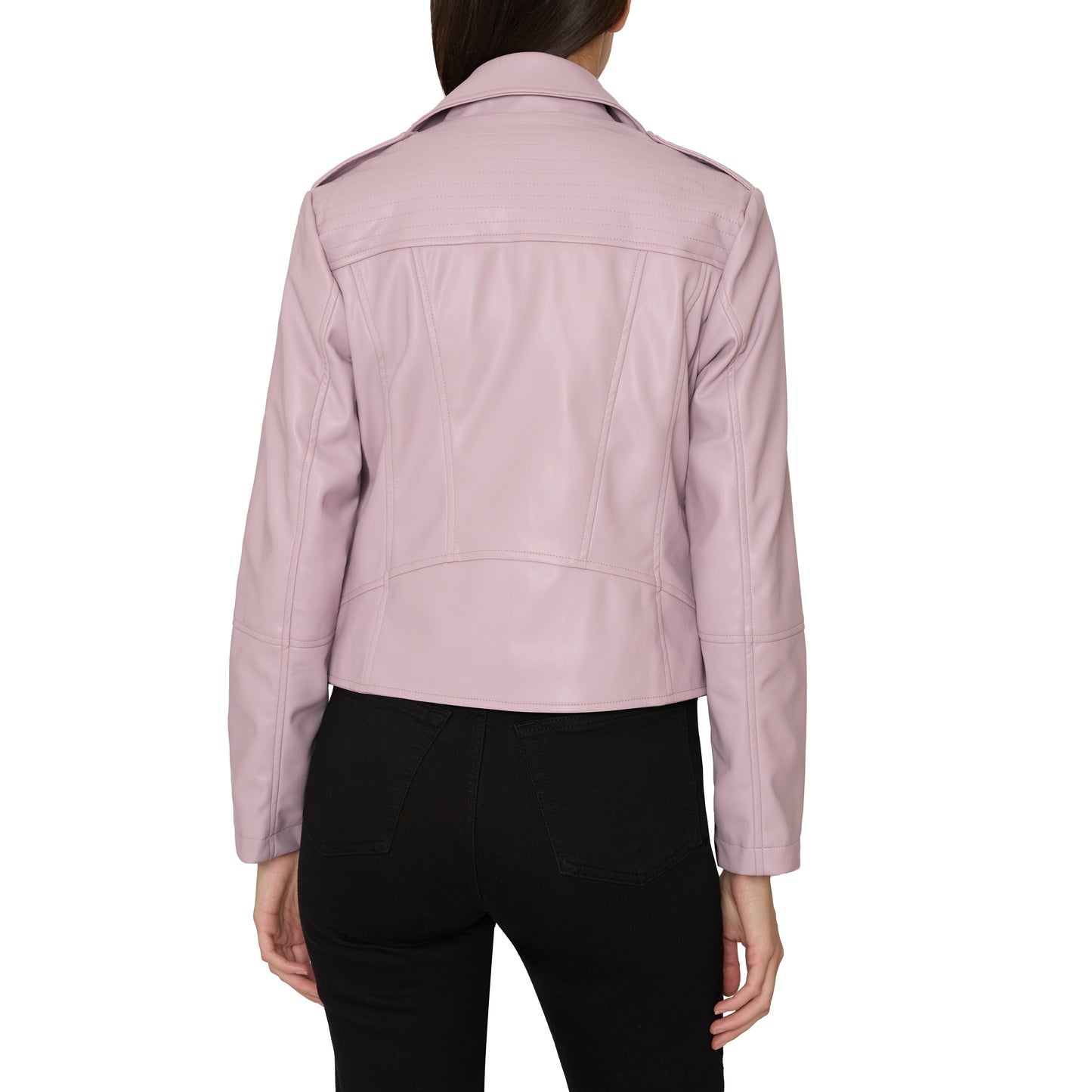 French Connection Vegan Leather Moto With Quilting