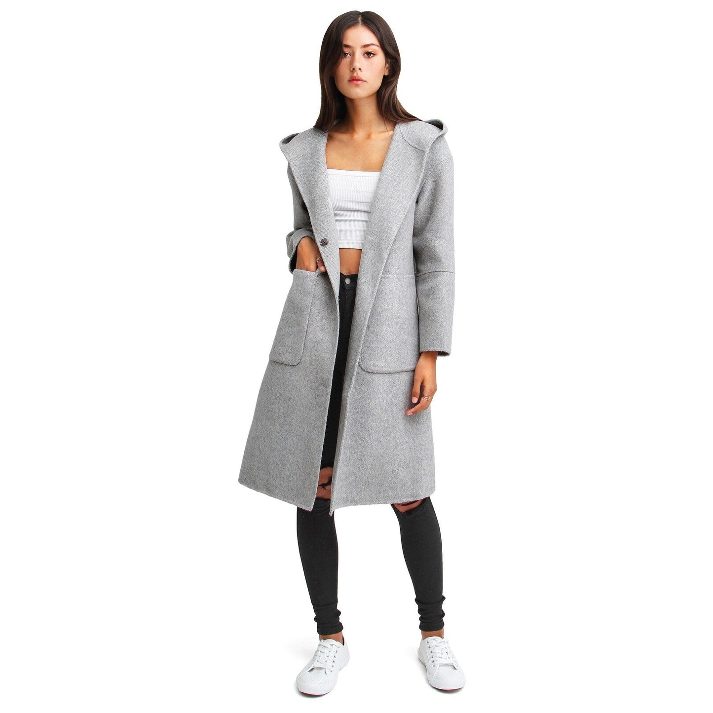Walk This Way Wool Blend Oversized Coat