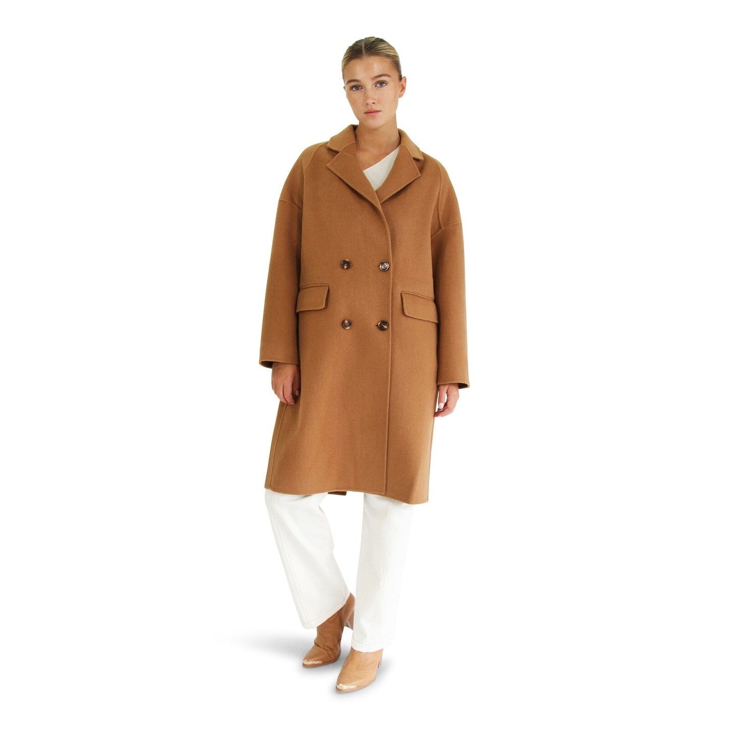 Amnesia Wool Blend Oversized Coat