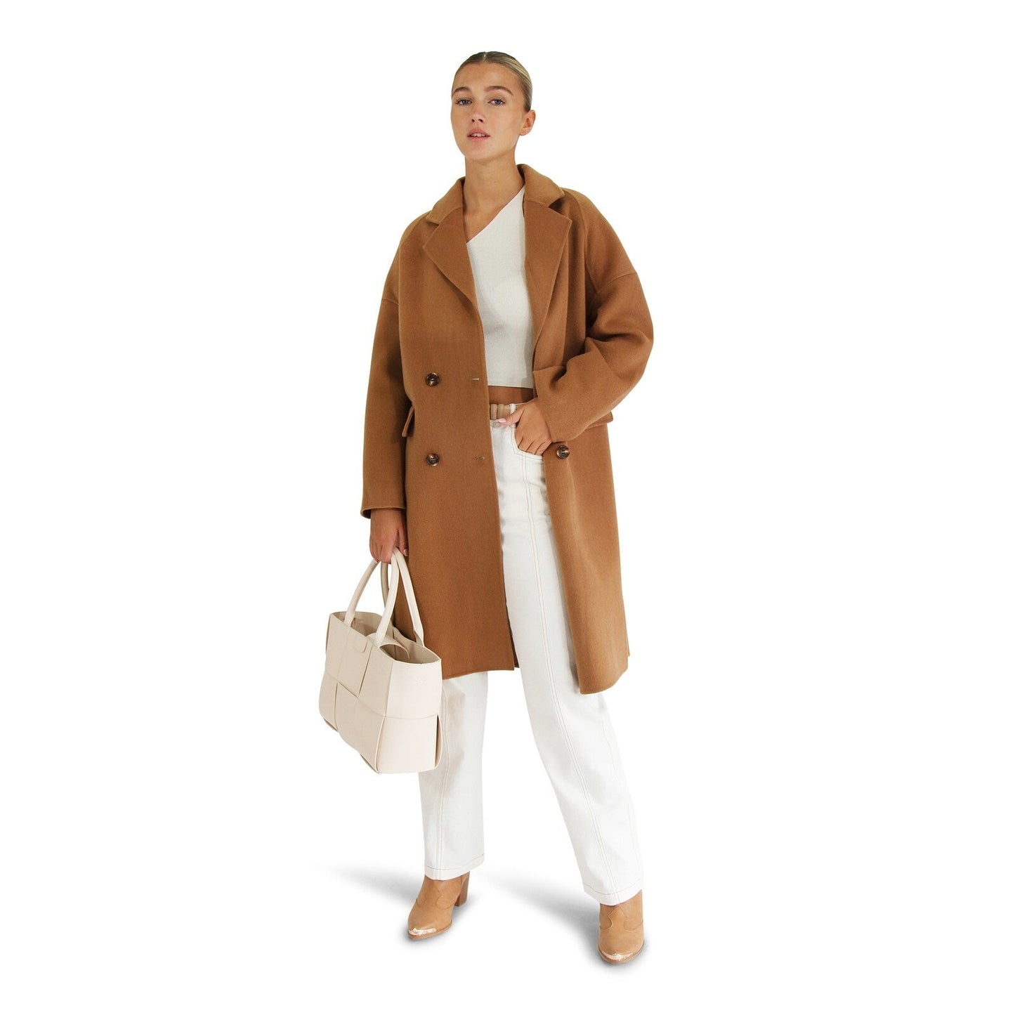 Amnesia Wool Blend Oversized Coat