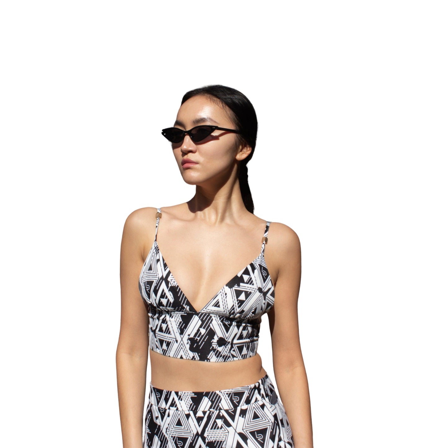 Amour Geometric Crop Top