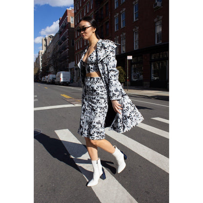 Amour Geometric Long Jacket