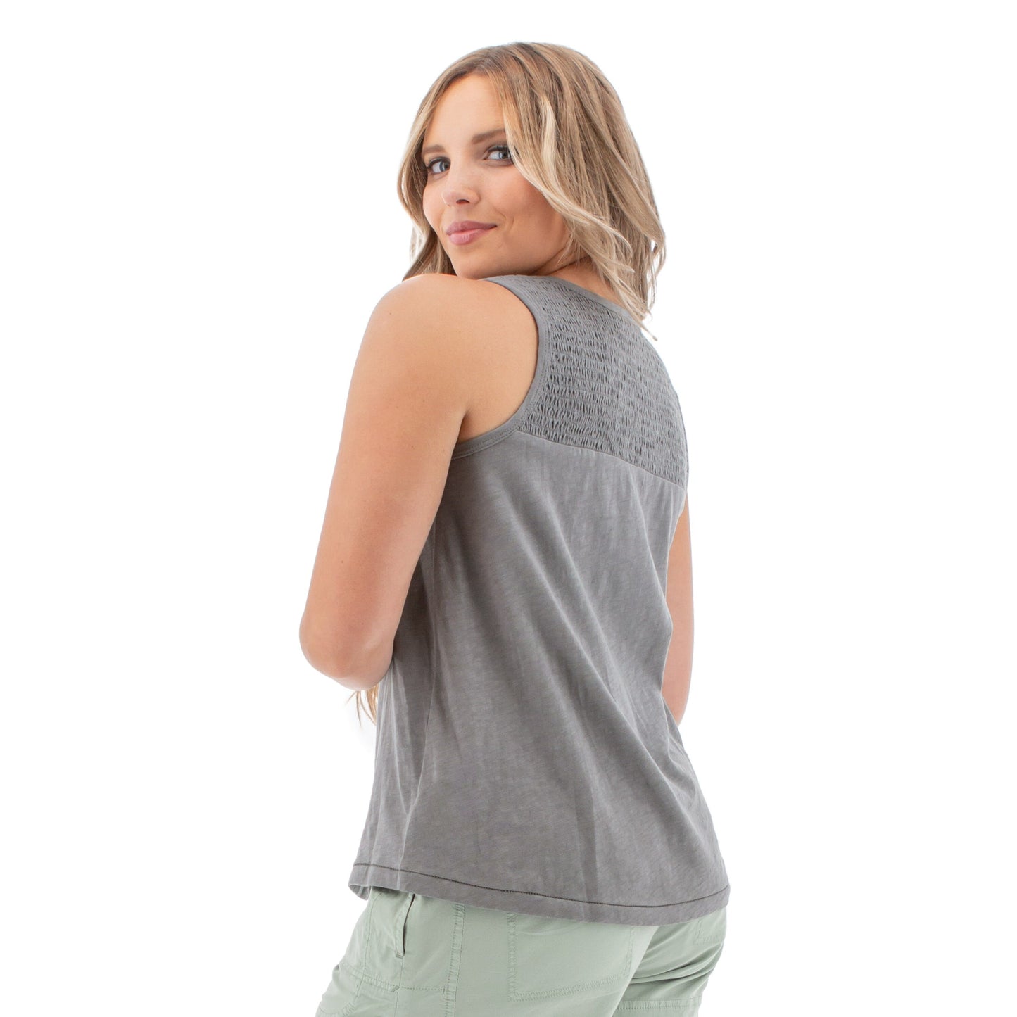 Aventura Women s Essex Smocked Tank Top
