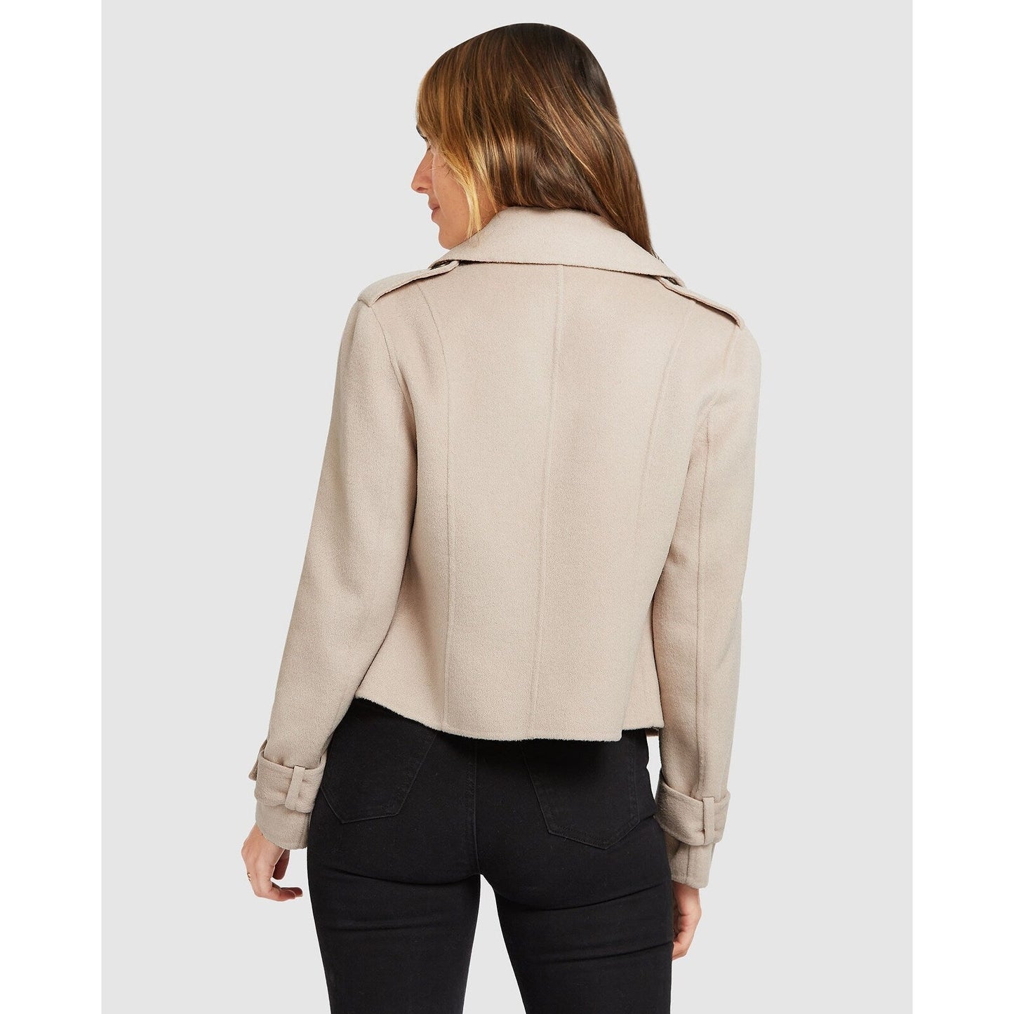 Better Off Wool Blend Military Peacoat