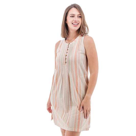 Aventura Women s Breezy Pintuck Swing Dress