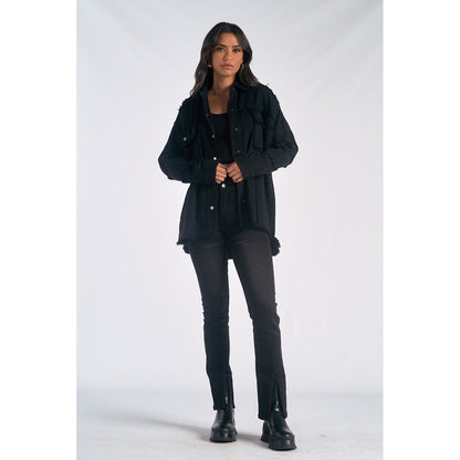 Elan Dawn Utility Style Shacket