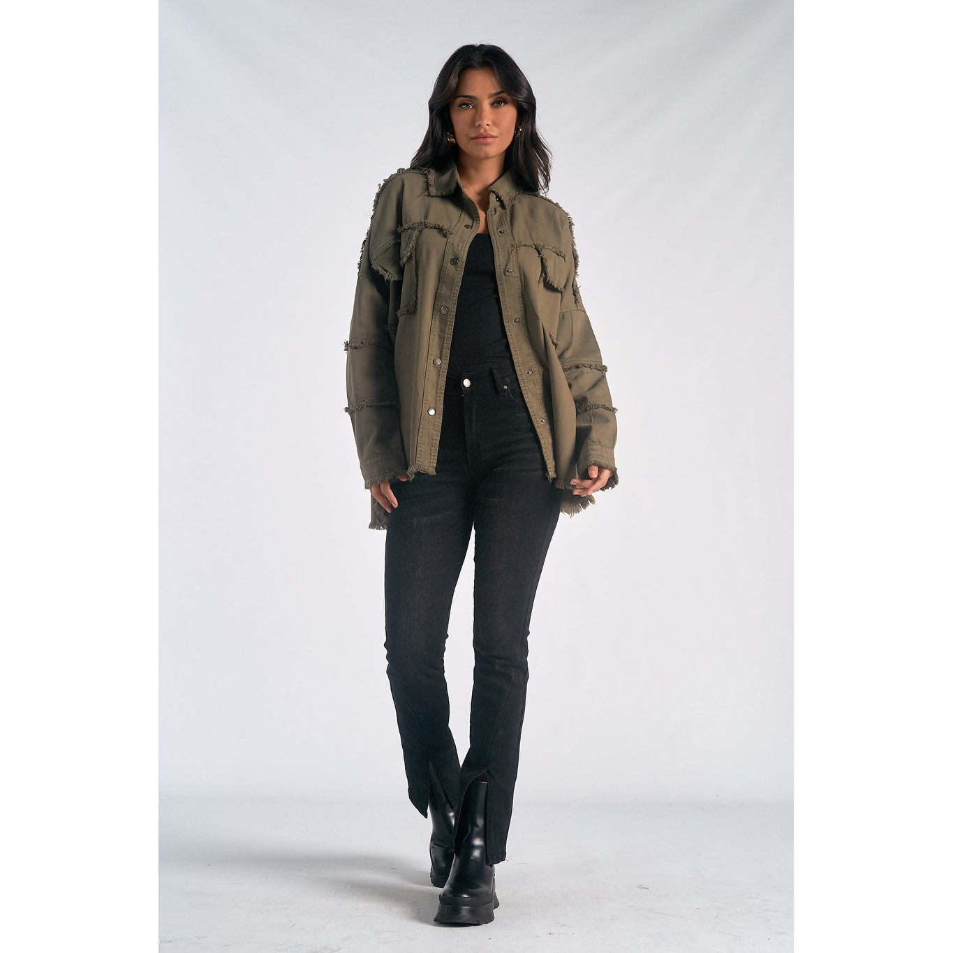 Elan Dawn Utility Style Shacket