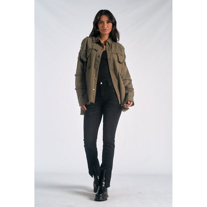 Elan Dawn Utility Style Shacket