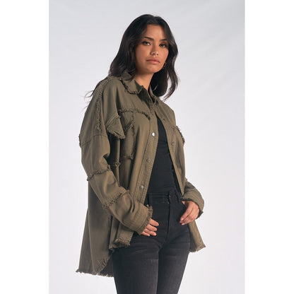 Elan Dawn Utility Style Shacket