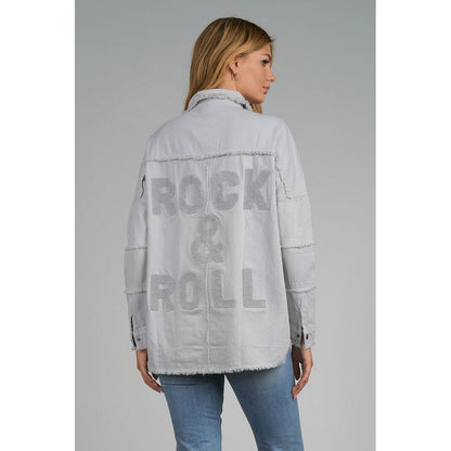 Elan Devan Rock   Roll graphic Jacket