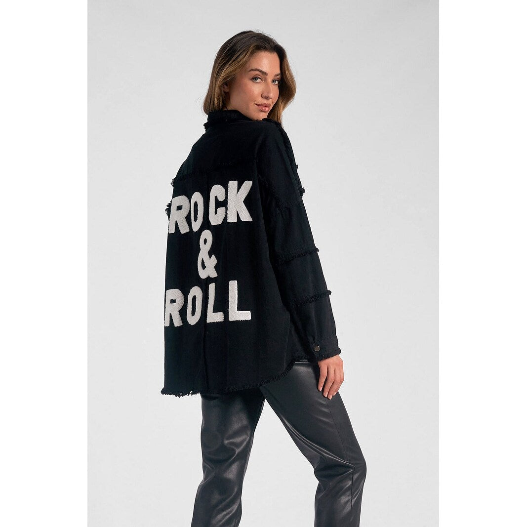 Elan Devan Rock   Roll graphic Jacket
