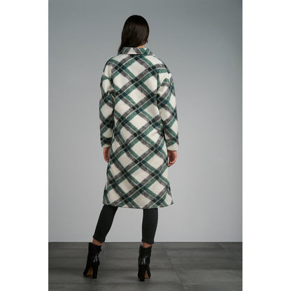 Elan Nova Plaid Coat