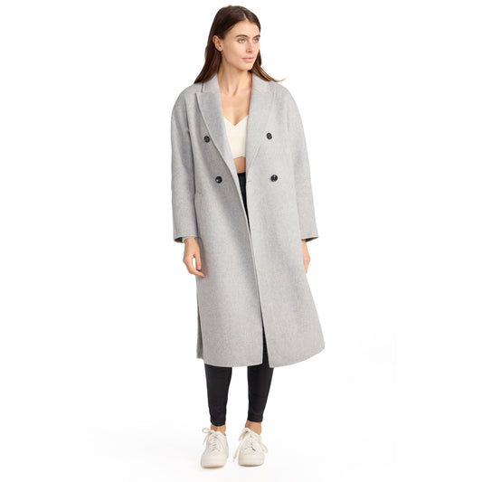 Guestlist Wool Blend Oversized Double Breasted Coat