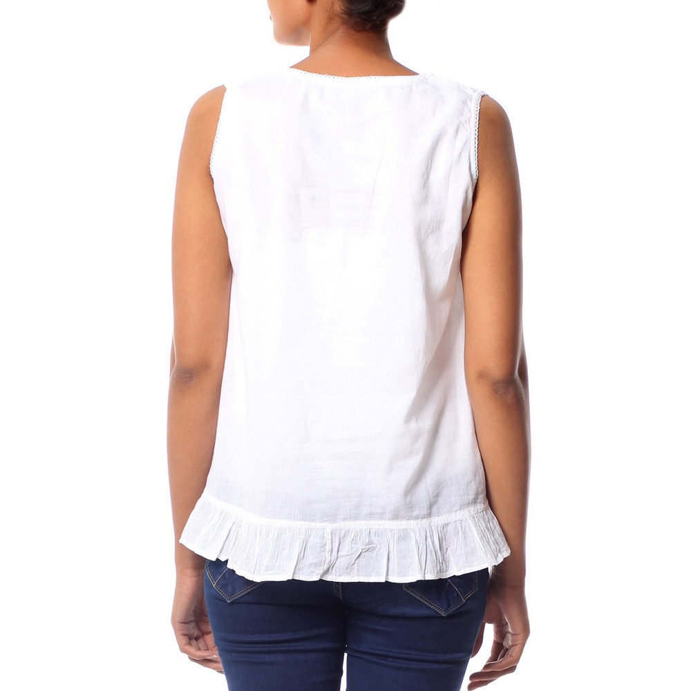 Handmade Cotton  Morning Cloud  Blouse (India)