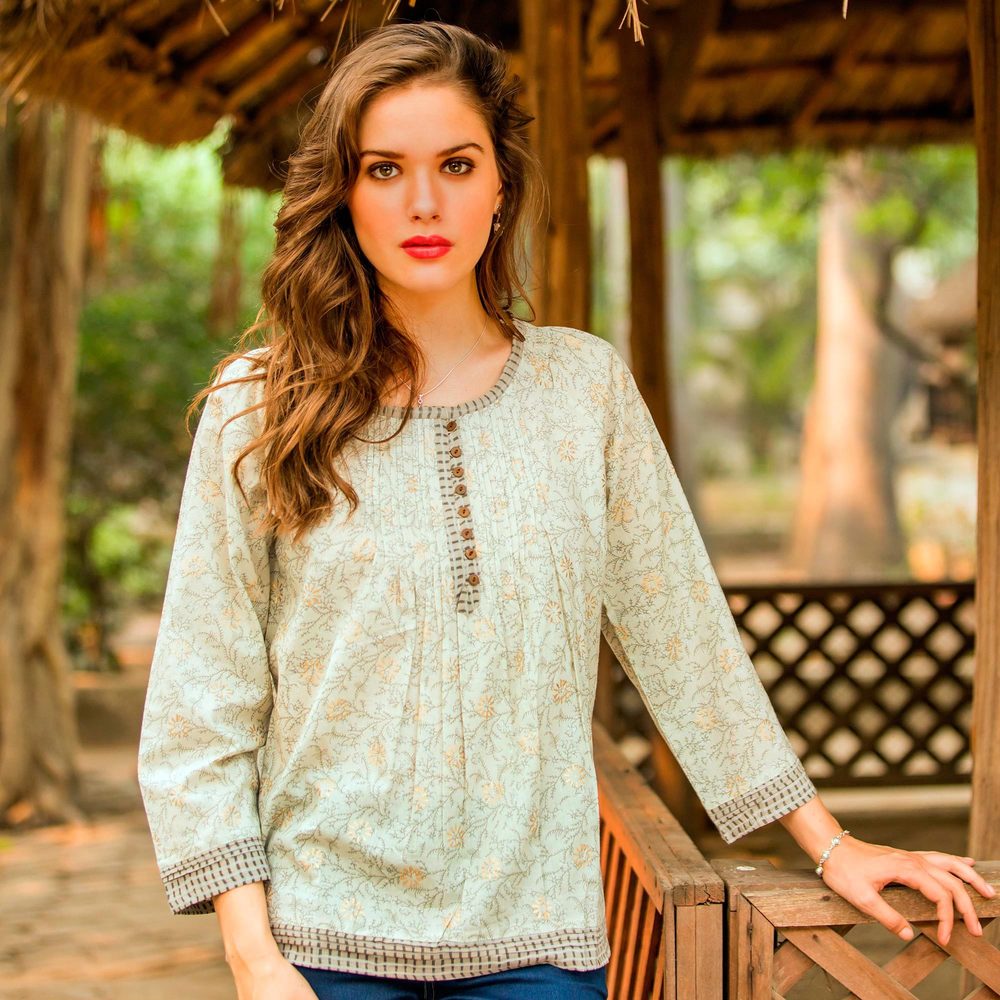 Handmade Cotton  Rajasthan Grace  Blouse (India)