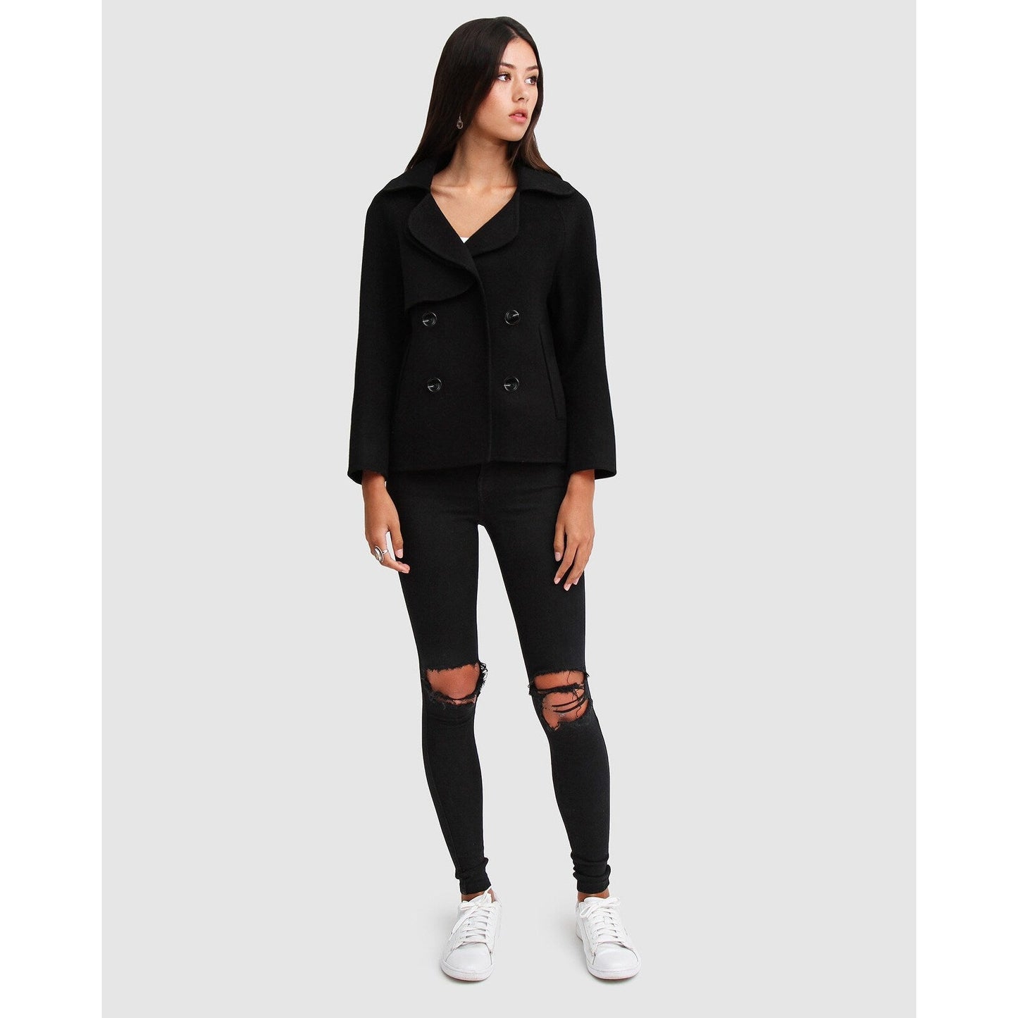 I m Yours Wool Blend Peacoat