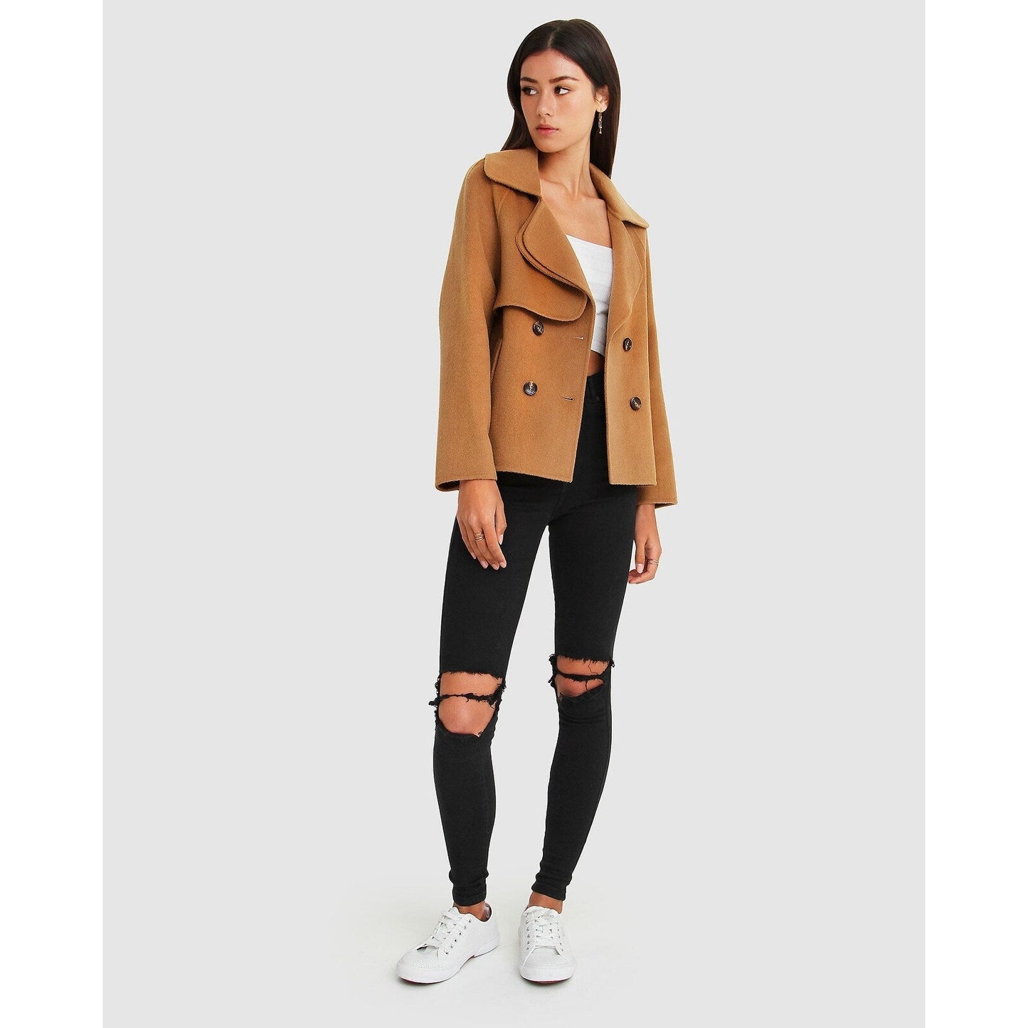 I m Yours Wool Blend Peacoat