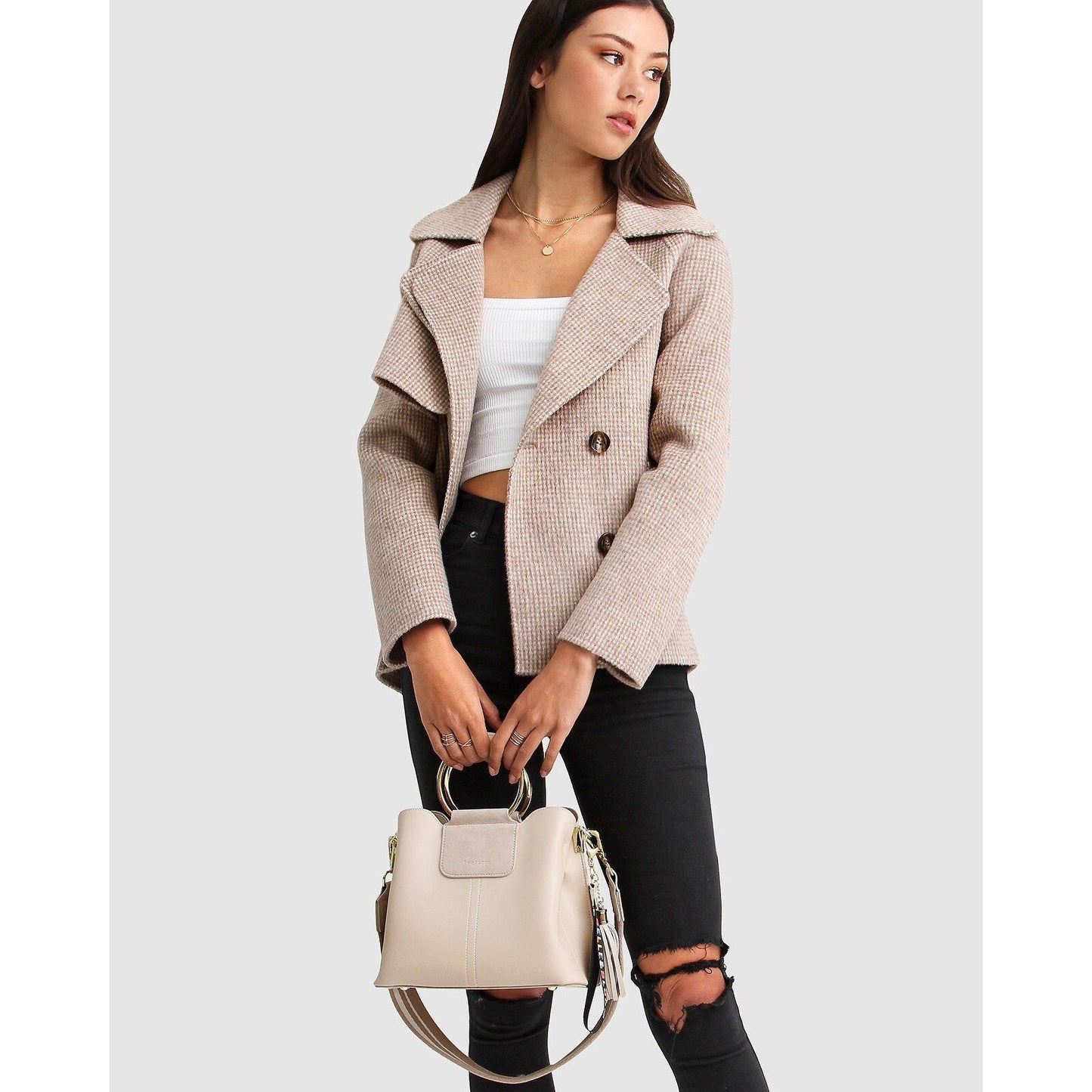 I m Yours Wool Blend Peacoat