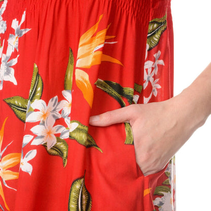 La Cera Women s Cross-over Floral Maxi Dress