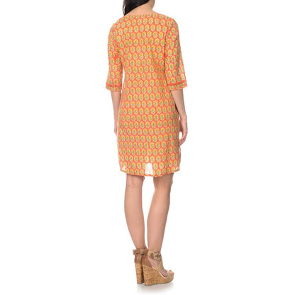 La Cera Women s Embroidered Printed Dress