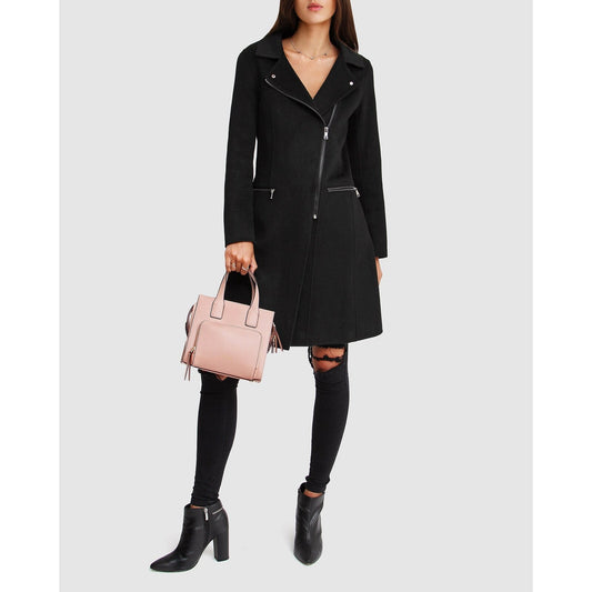 Last Chance Wool Blend Moto Coat