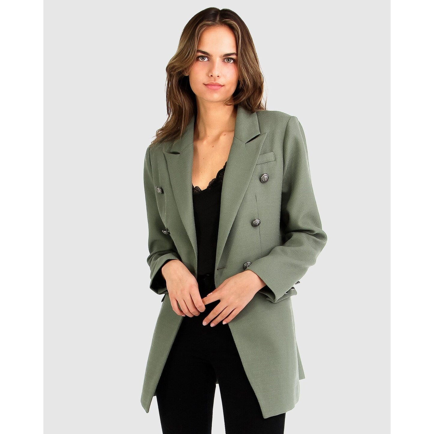 Princess Polina Textured Weave Blazer