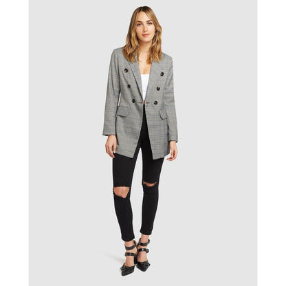 Too Cool For Work Plaid Blazer