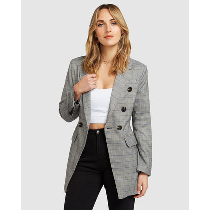 Too Cool For Work Plaid Blazer