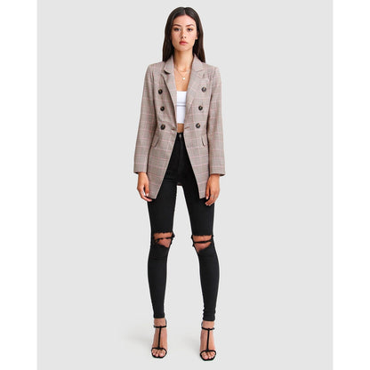 Too Cool For Work Plaid Blazer