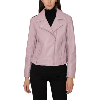 French Connection Vegan Leather Moto With Quilting