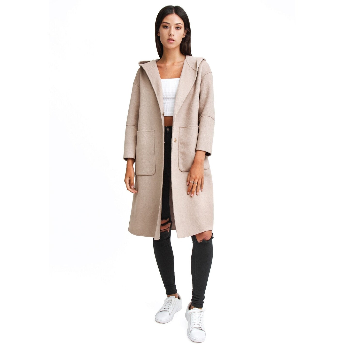 Walk This Way Wool Blend Oversized Coat