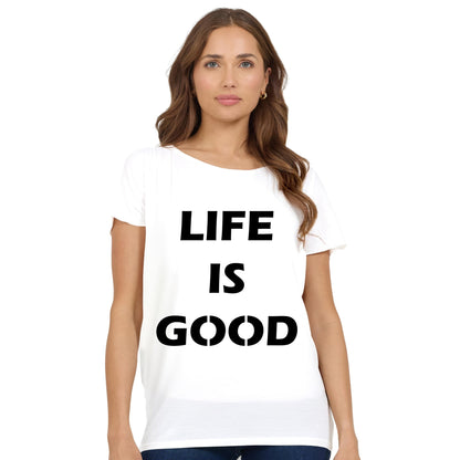 What About Wednesday T-Shirt Dolman Cap Sleeve Print