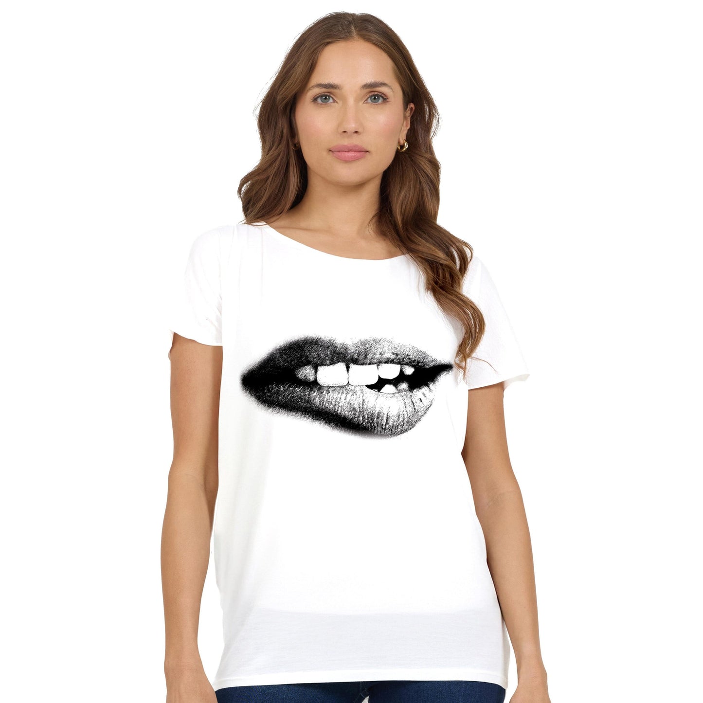What About Wednesday T-Shirt Dolman Cap Sleeve Print
