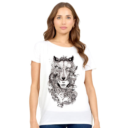 What About Wednesday T-Shirt Dolman Cap Sleeve Print