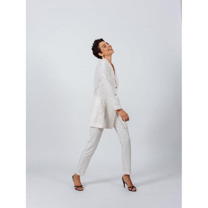 White Tailoring Slim Pants