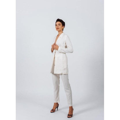 White Tailoring Slim Pants